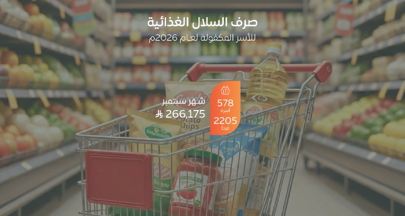 شحن السلال الغذائية لـ 578 أسرة مكفولة بالجمعية لشهر سبتمبر 2026